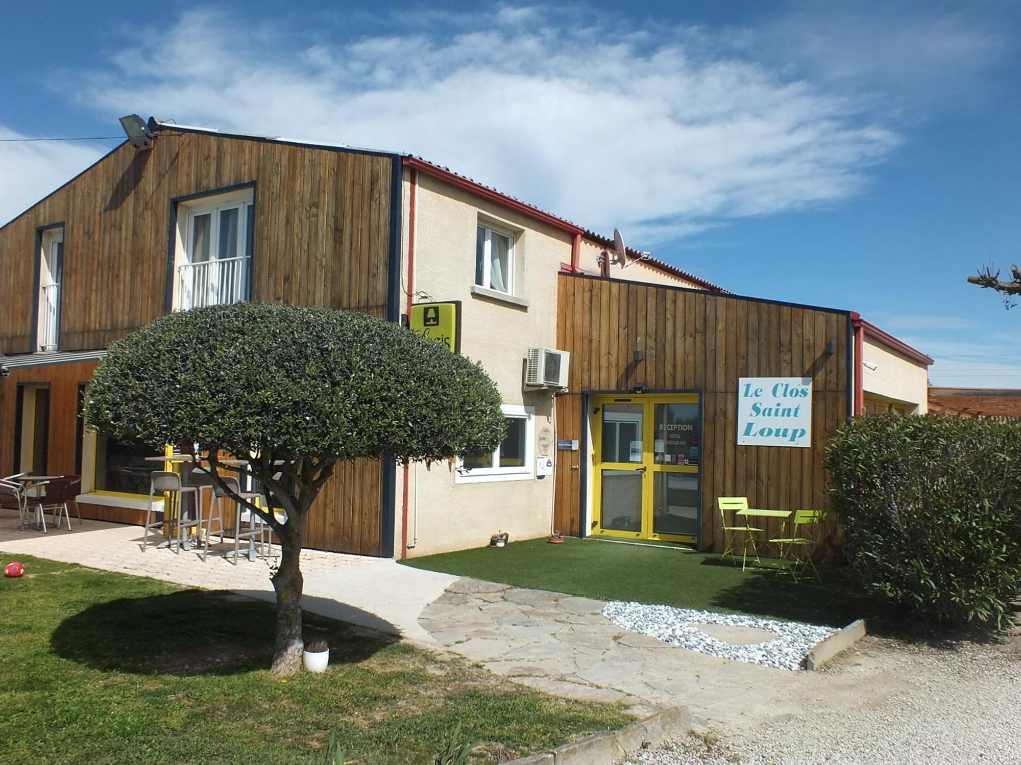 Logis Hotel Restaurant Le Clos Saint Loup Bram Exterior foto